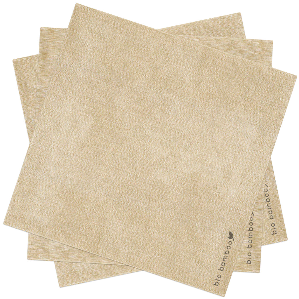 Pack 25 single use napkins 40x40 - BIO BAMBOO® TAUPE
