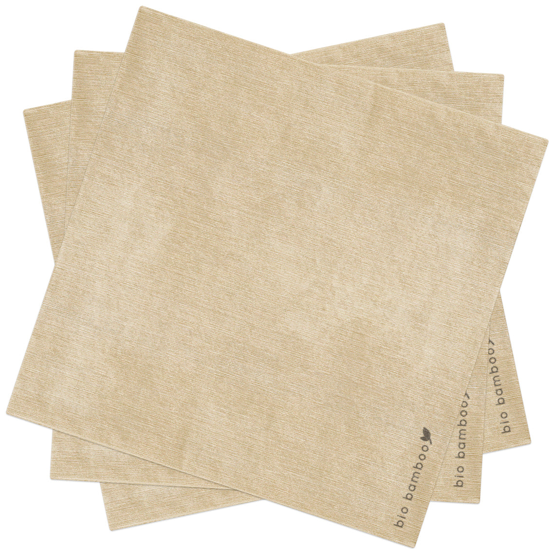 Pack 25 single use napkins 40x40 - BIO BAMBOO® TAUPE