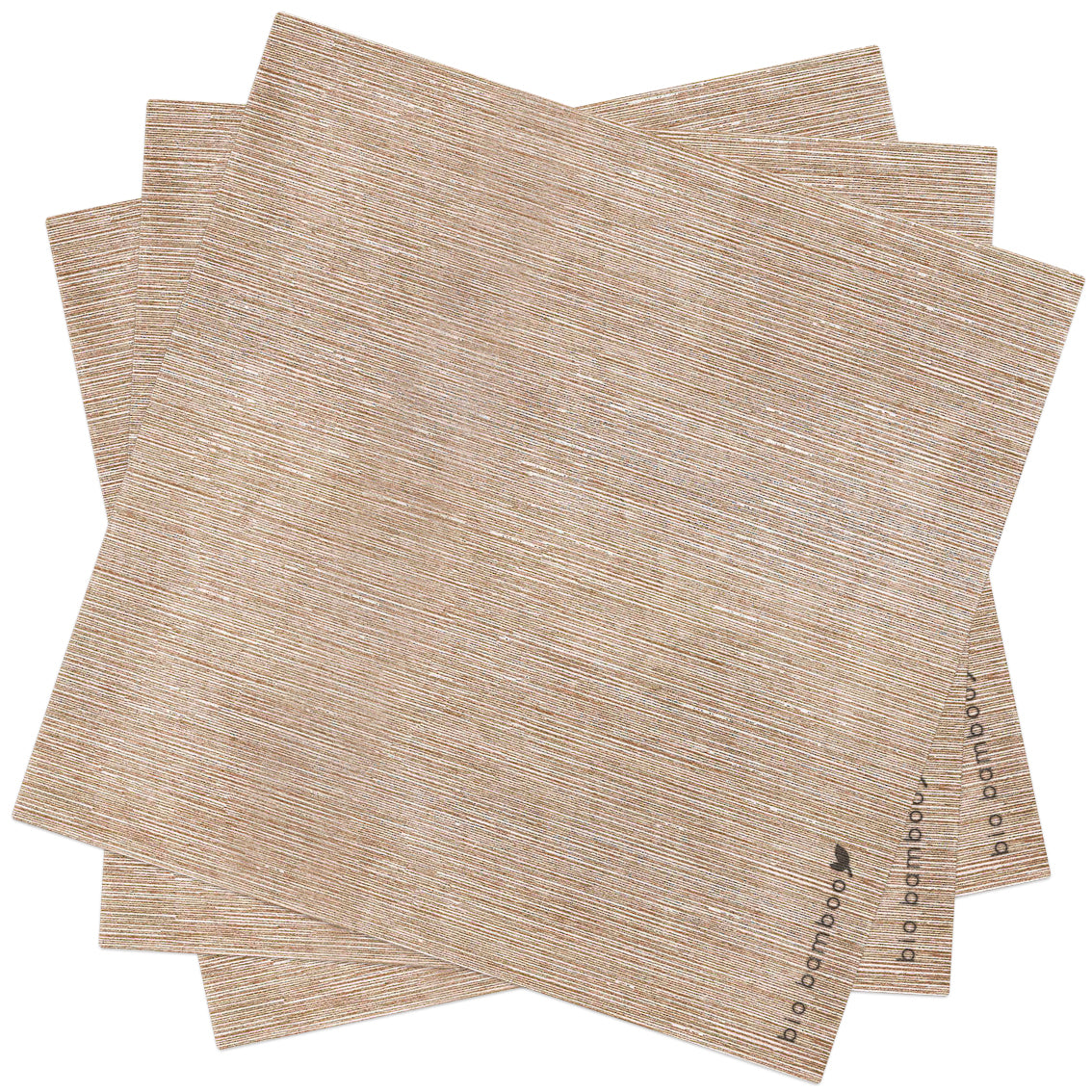 Pack 25 single use napkins 40x40 - BIO BAMBOO® COCOA