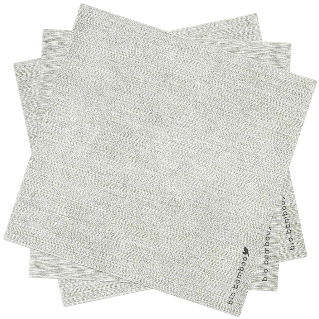 Pack 25 single use napkins 40x40 - BIO BAMBOO® LIGHT GREY