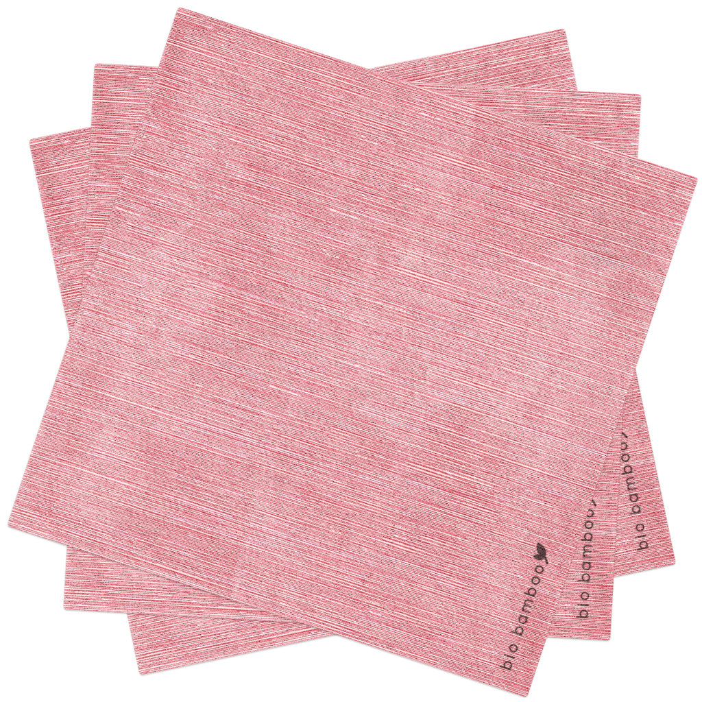 Pack 25 single use napkins 40x40 - BIO BAMBOO® BURGUNDY