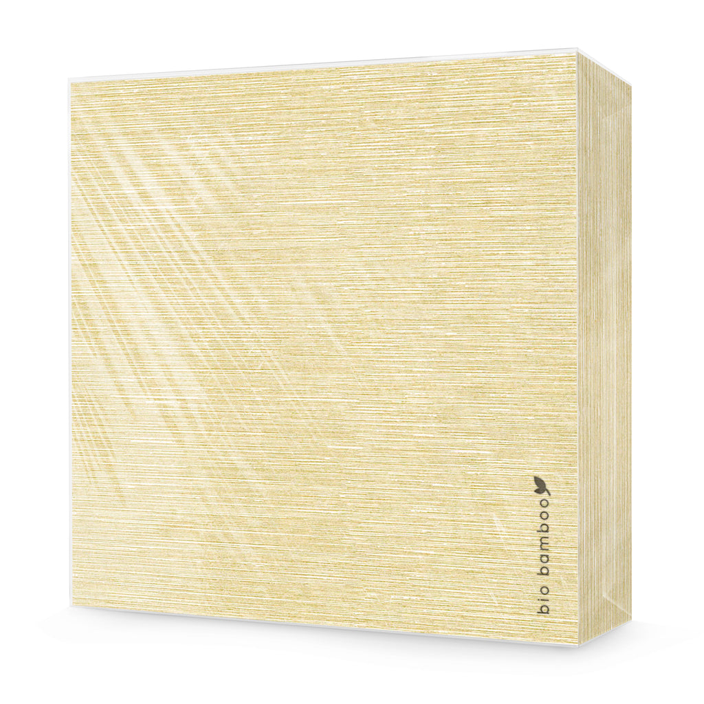 Pack 25 single use napkins 40x40 - BIO BAMBOO® CHAMPAGNE