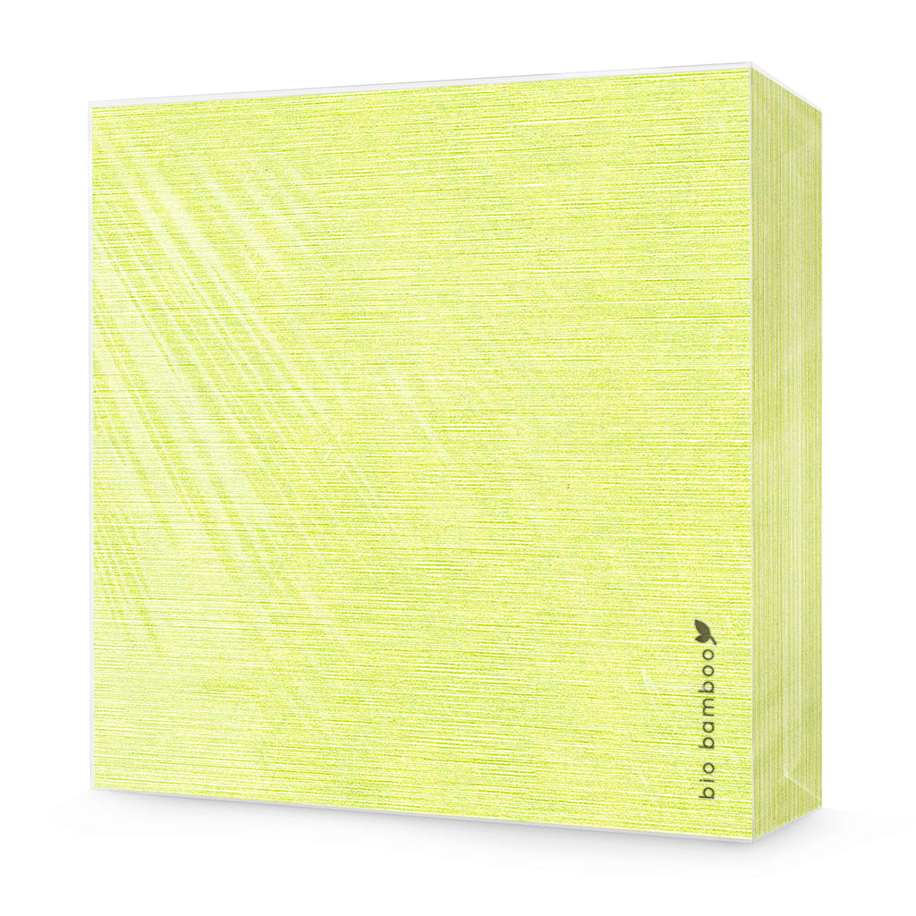 Pack 25 single use napkins 40x40 - BIO BAMBOO® GREEN