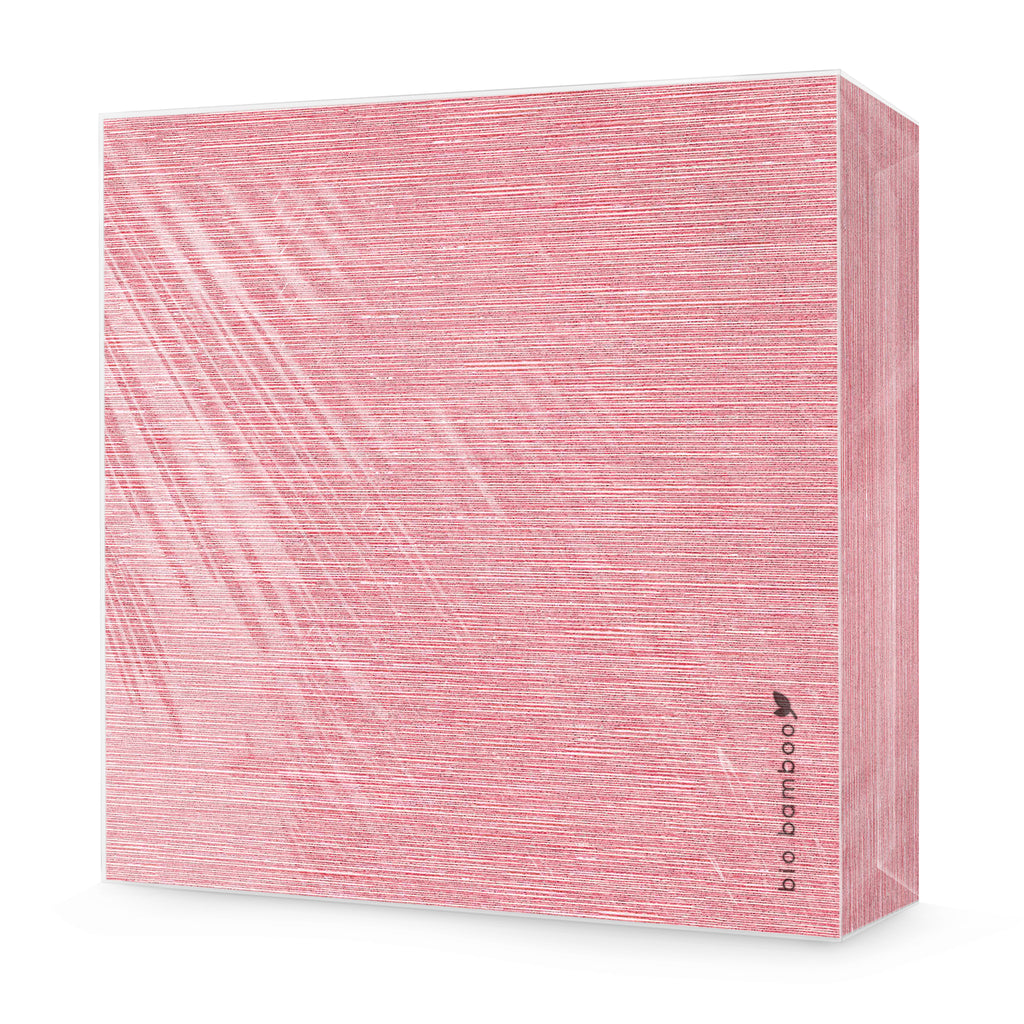 Pack 25 single use napkins 40x40 - BIO BAMBOO® BURGUNDY