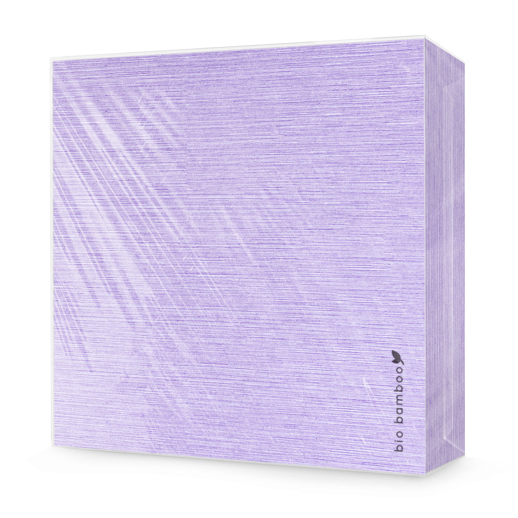 Pack 25 single use napkins 40x40 - BIO BAMBOO® VIOLET