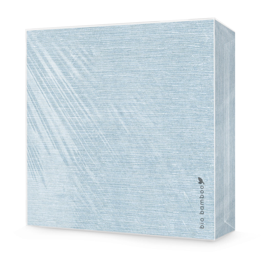 Pack 25 single use napkins 40x40 - BIO BAMBOO® AVIO BLUE