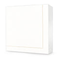 Pack 25 single use napkins 40x40 - BIO BAMBOO® FRAME GOLD