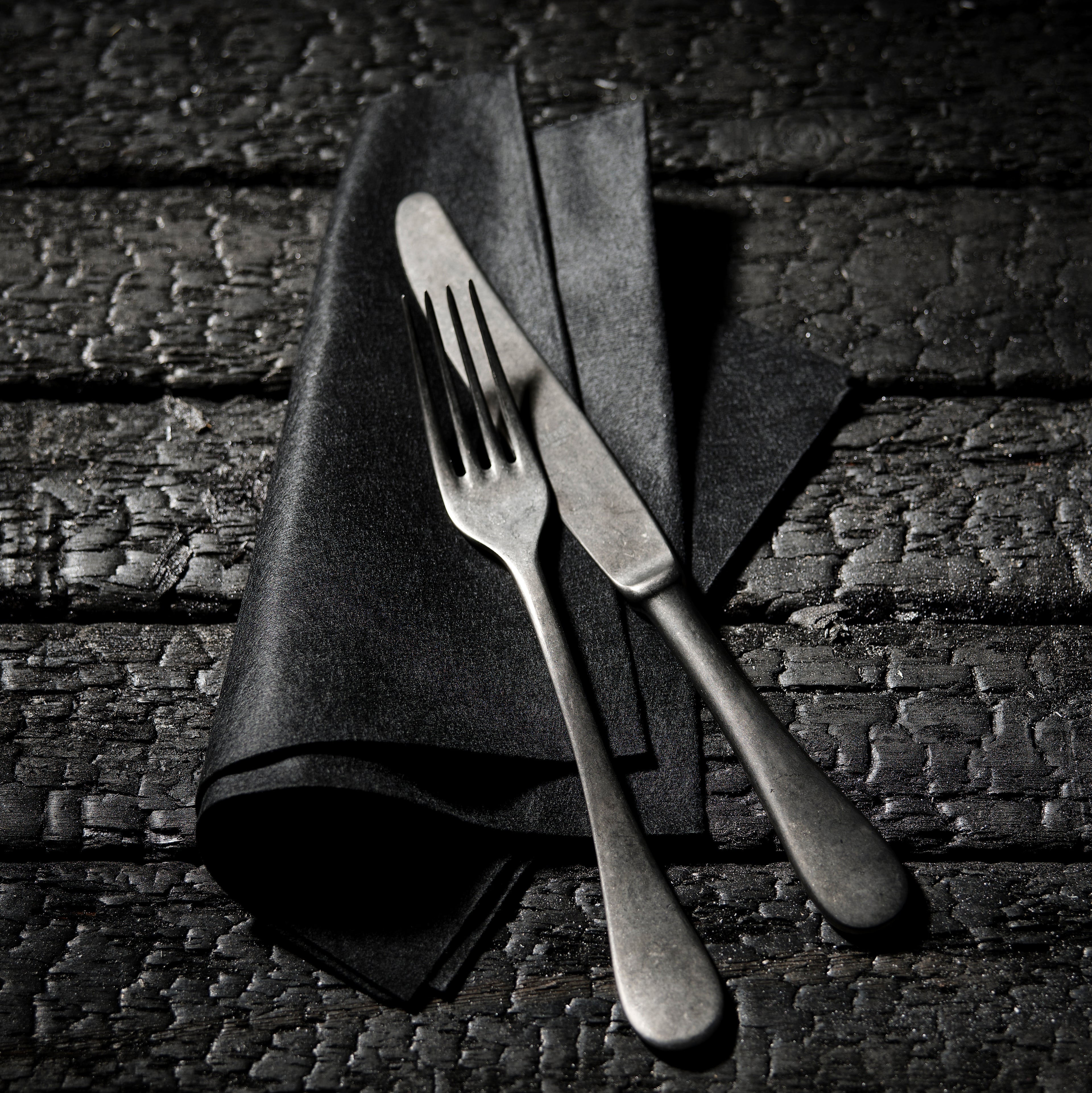 Pack 25 single use napkins 40x40 - BIO BAMBOO® BLACK